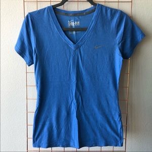 Nike | Dri-Fit V-Neck Tee — Periwinkle